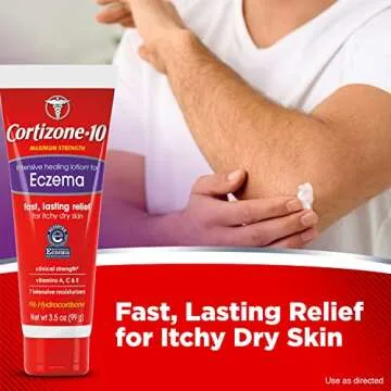 Cortizone 10 Maximum Strength Intensive Healing Lotion for Eczema, 1% Hydrocortisone, 3.5 oz.
