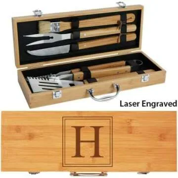 Personalized BBQ Grill Set – Gift for Men & Dads