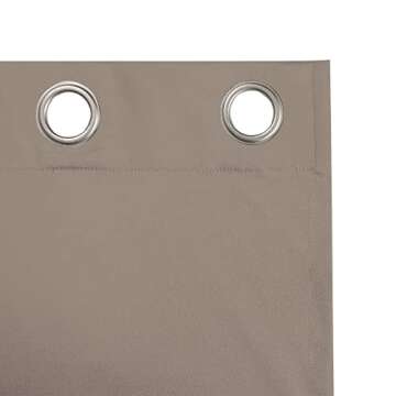 Chyhomenyc Satin Room Divider Curtain for Bedroom, 100% Blackout Curtain for Living Room, Glossy Fabric Thermal Insulated Privacy Blackout Sliding Door Divider Curtain, 1 Panel, 104 W x 84 L, Taupe