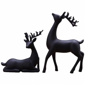 Luganiso Reindeer Figurines Set for Cozy Home Decor