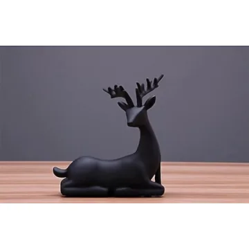 Luganiso Reindeer Figurines Set for Cozy Home Decor