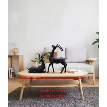 Luganiso Reindeer Figurines Set for Cozy Home Decor