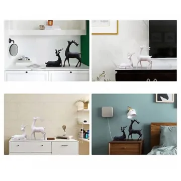 Luganiso Reindeer Figurines Set for Cozy Home Decor