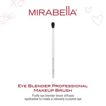 Mirabella Blending Eyeshadow Brush, Premium Professional Makeup Brush Collection, Cruelty-Free Synth...