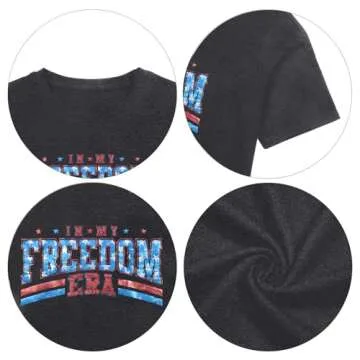 USA Shirt American Flag Shirt for Women Oversized 4th of July USA Flag Graphic T-Shirt Patriotic Short Sleeve Gift Top