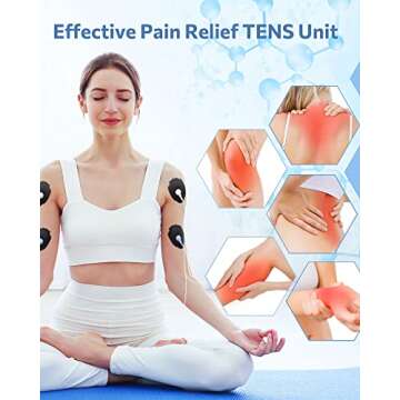 Rechargeable TENS EMS Muscle Stimulator for Pain Relief