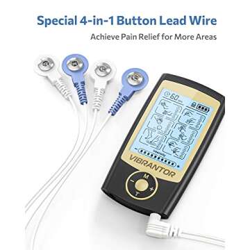 Rechargeable TENS EMS Muscle Stimulator for Pain Relief