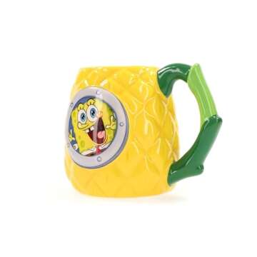 Silver Buffalo SpongeBob Pineapple Window 3D Sculpted Ceramic Mug, 20 Ounce
