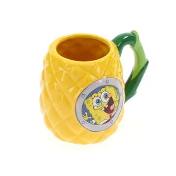 Silver Buffalo SpongeBob Pineapple Window 3D Sculpted Ceramic Mug, 20 Ounce