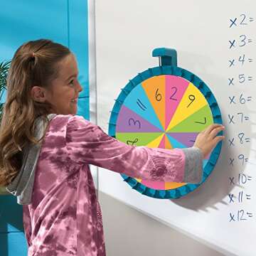 Educational Insights Jumbo Magnetic Spin Wheel - Magnetic Spinner for Classroom Games, Teacher and C...