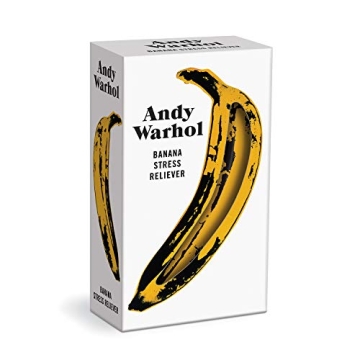 Galison Andy Warhol Banana Stress Reliever – Anti-Stress Tool for Anxiety Relief with Iconic Andy ...
