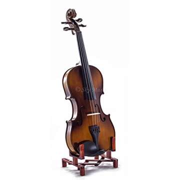 SKY 4/4 Full Size SKYVN201 Solid Maple Wood Violin with Accessories