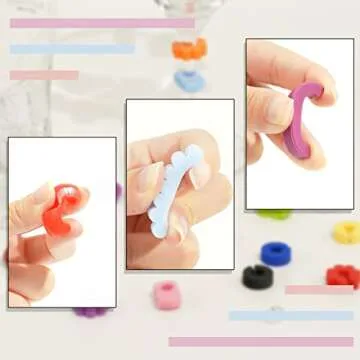 Lasiyanor 36Pcs Silicone Drink Markers, 3 Shapes and Colored Wine Glass Charms for Bar Party Champagne Flutes Cocktails Martinis