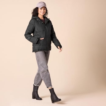 Amazon Essentials Hooded Puffer Coat for Winter Warmth