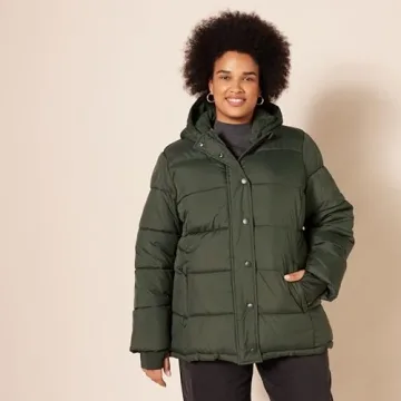 Amazon Essentials Hooded Puffer Coat for Winter Warmth