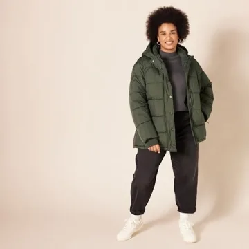 Amazon Essentials Hooded Puffer Coat for Winter Warmth
