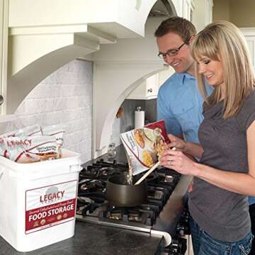 Gluten-Free Food Storage - 360 Large Servings - 81 Lbs - Legacy Emergency Preparedness Supplies - Long Term 25 Year Shelf Life Survival Kit