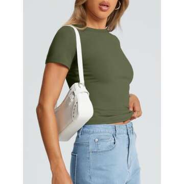 Shop Trendy Queen Womens Basic T Shirts Summer 2025