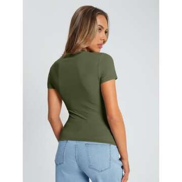 Shop Trendy Queen Womens Basic T Shirts Summer 2025