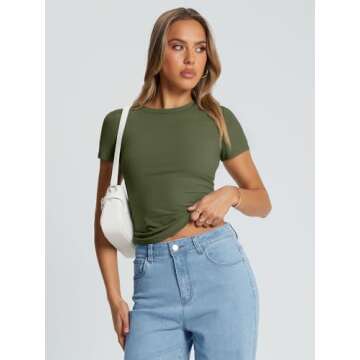 Shop Trendy Queen Womens Basic T Shirts Summer 2025