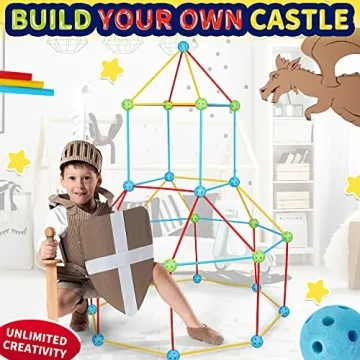Win SPORTS Flexible Construction Fort Building Kit for Kids