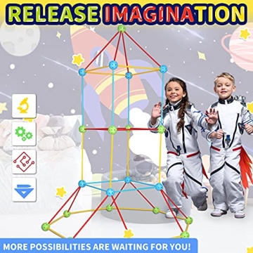 Win SPORTS Flexible Construction Fort Building Kit for Kids