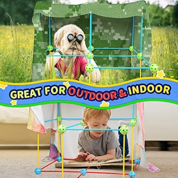 Win SPORTS Flexible Construction Fort Building Kit for Kids