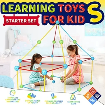 Win SPORTS Flexible Construction Fort Building Kit for Kids