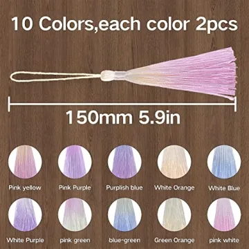 VAPKER 20Pcs Mini Tassels for Crafts and Jewelry Making