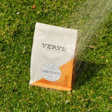 Verve Coffee Roasters Whole Bean Coffee Vancouver Swiss Water Decaf | Medium Roast, Espresso | No Caffeine, Direct Trade, Resealable Pouch | Enjoy Hot or Cold Brew | 12oz Bag