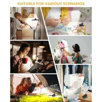 UrsaMajor 51 LED Music Stand Light - Rechargeable Clip-on Portable Lamp