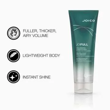 Joico JoiFULL Volumizing Shampoo & Conditioner Set | Plush & Long-Lasting Fullness | Boost Shine | For Fine/Thin Hair