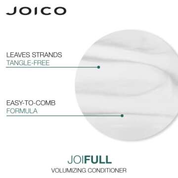 Joico JoiFULL Volumizing Shampoo & Conditioner Set | Plush & Long-Lasting Fullness | Boost Shine | For Fine/Thin Hair