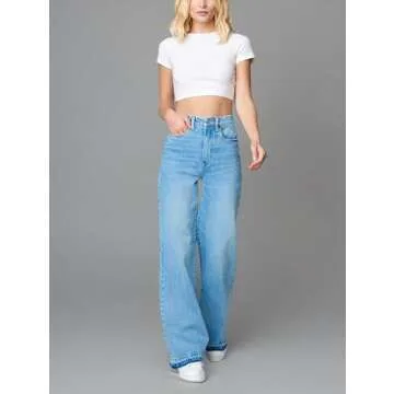 [BLANKNYC] Women's Stylish Rib Cage Jeans - Comfort Meets Trend