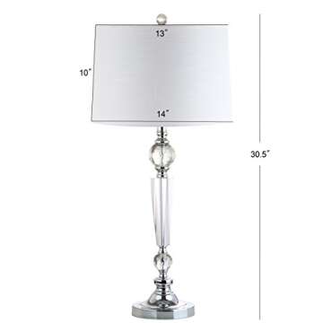 JONATHAN Y Set of 2 Modern Crystal Table Lamps