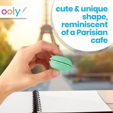 OOLY Vanilla-Scented Macaron Erasers - Fun for All Ages