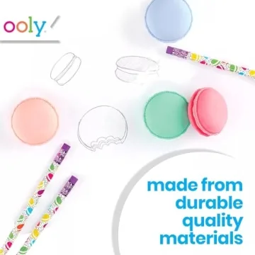 OOLY Vanilla-Scented Macaron Erasers - Fun for All Ages