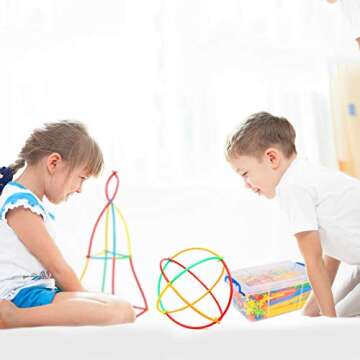 Straw Constructor Building Toy 1000 Pcs for Kids