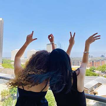 Arifoo Best Gift for Sister Not Sisters by Blood but Sisters by Heart Bracelet Inspirational Jewelry Mantra Cuff Bangle Friendship Encouragement Gift for Her