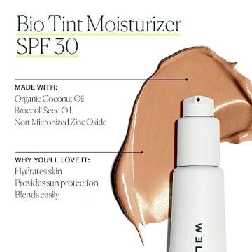 Well People Bio Tint SPF 30 Tinted Moisturizer, Skin-perfecting Moisturizer, Smoothes Imperfections & Moisturizes Skin, Vegan & Cruelty-free, 8N
