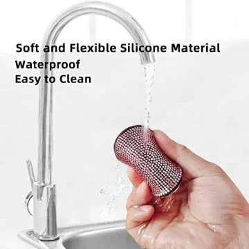 Stylish Tyhaui Rhinestone Car Cup Holder Coaster Set