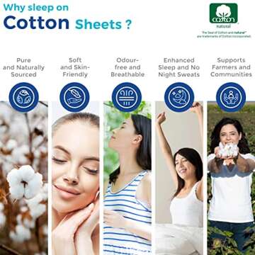 THREAD SPREAD 100% Pure Egyptian Cotton Sheets Queen Size - 1000 High Thread Count Sheets Queen, 4 PC White Luxury Hotel Queen Sheet Set, 16" Deep Pocket Sateen Weave Soft Cooling Bed Sheet Set