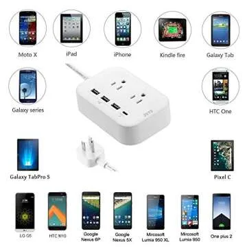 JOTO Surge Protector Power Strip with USB and Type C