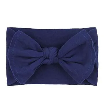 QandSweet 12-Pack Soft Baby Nylon Headbands for Girls