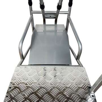 GTR Simulator GTS-F Model Silver Frame Triple | Single Monitor Stand with Black Adjustable Leatherette Seat Racing Driving Gaming Simulator Cockpit Chair