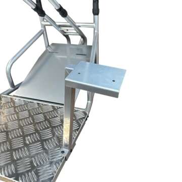 GTR Simulator GTS-F Model Silver Frame Triple | Single Monitor Stand with Black Adjustable Leatherette Seat Racing Driving Gaming Simulator Cockpit Chair