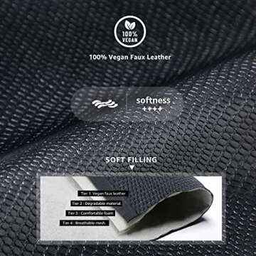 STQ Slip On Shoes for Women Comfort Fall Loafers with Memory Foam Business Casual Sneakers Black Whi...