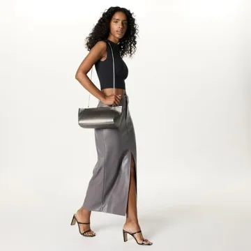 Stylish Drop Women’s Harlei Framed Clutch in Gunmetal