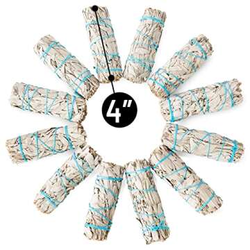 JL Local White Sage Smudge Sticks Bundles Gift Set - California Sage - Smudging & Cleansing Wands (2 Pack)