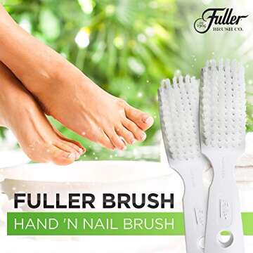 Fuller Brush Hand 'N Nail Brush – Break & Odor Resistant Fingernail & Toenail Cleaner – for Ever...